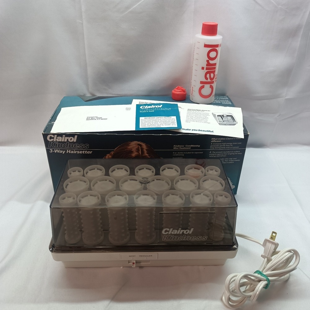 Vtg Clairol‎ Kindness 3 Way Hairsetter Mist Model K-420SZ NO CLIPS Pageant Works